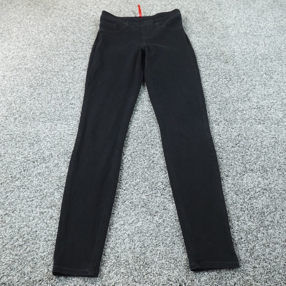 Spanx Leggings Womens S Black Pull On Jegging High Rise Pull On Pants Stretch